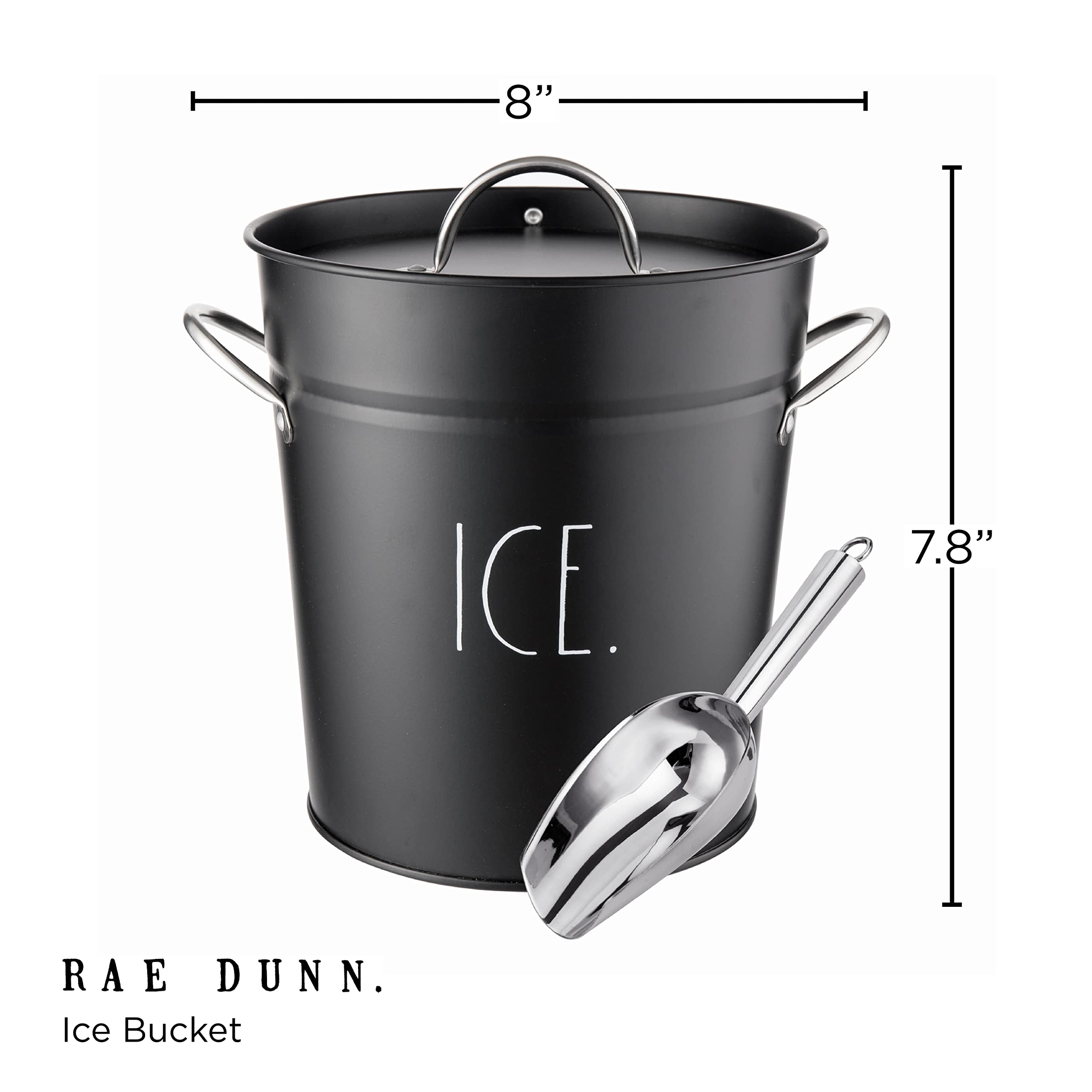 Stainless steel Rae Dunn ice bucket adds durable style to home bar
