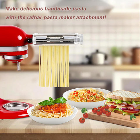 RAFBAR adjustable thickness settings for precise pasta sheets.