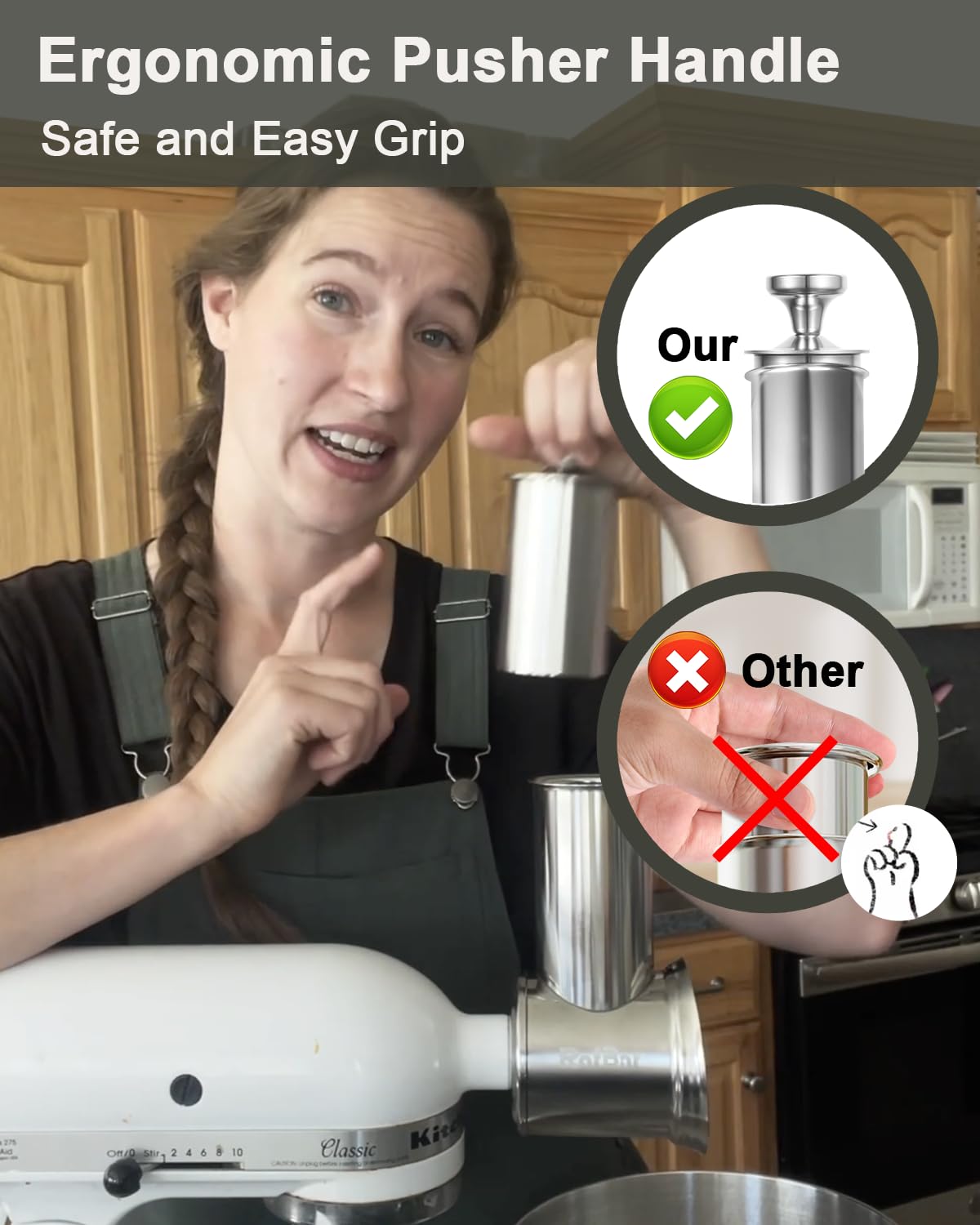 RAFBAR dishwasher-safe top-rack attachment for easy cleanup after meal prep