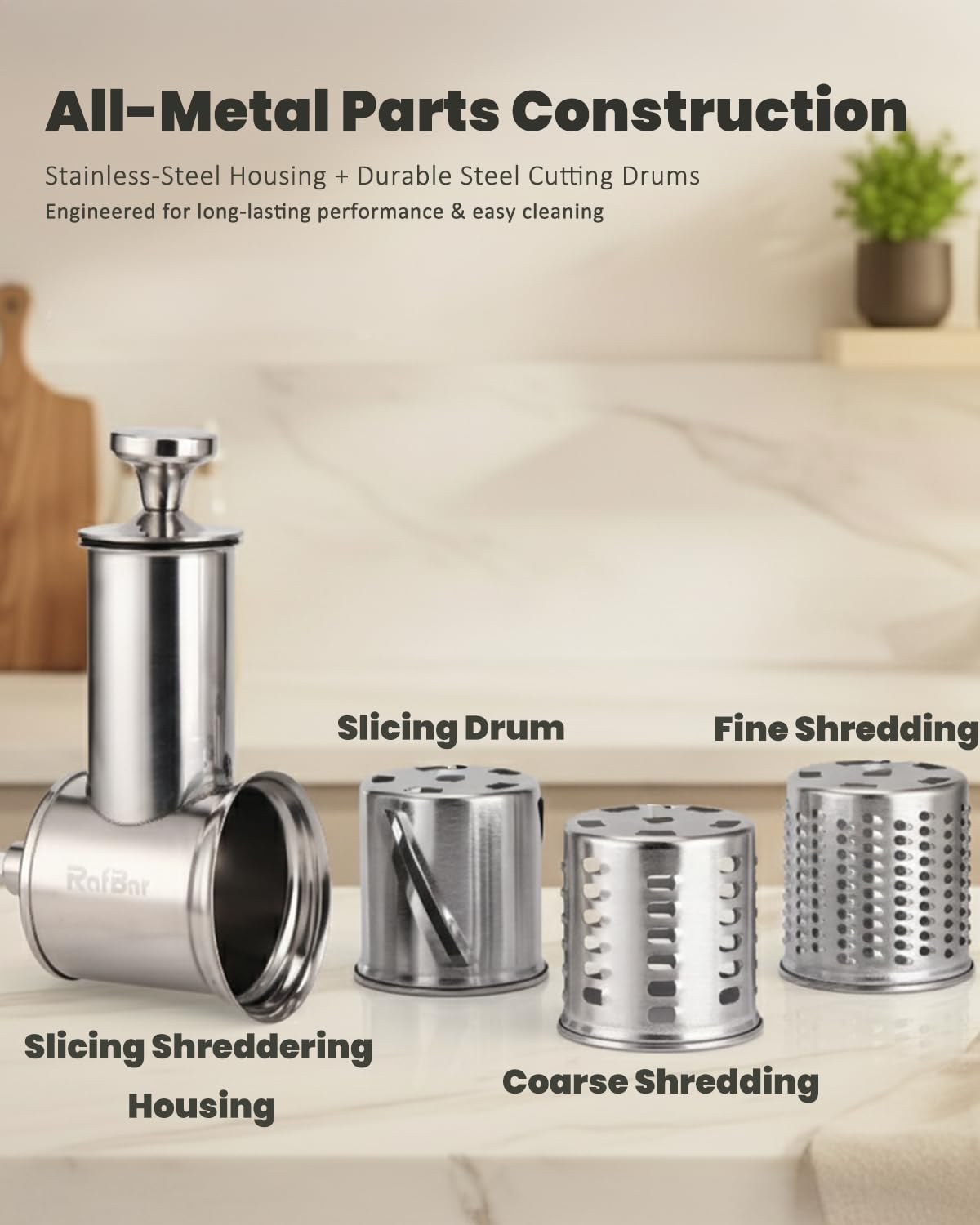 RAFBAR KitchenAid-compatible attachment expands your mixer’s capabilities