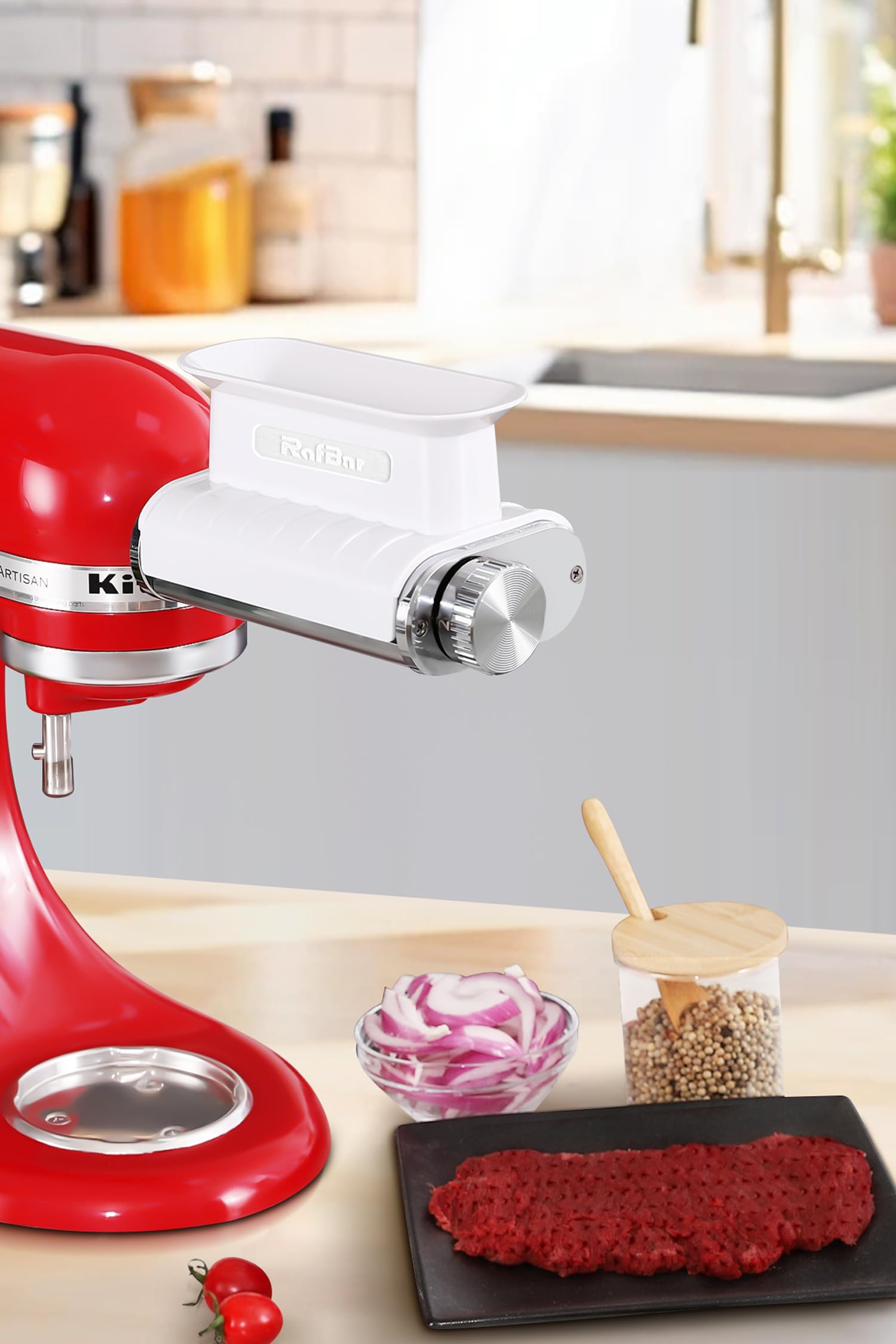 RAF BAR dishwasher-safe parts simplify cleanup after cooking.