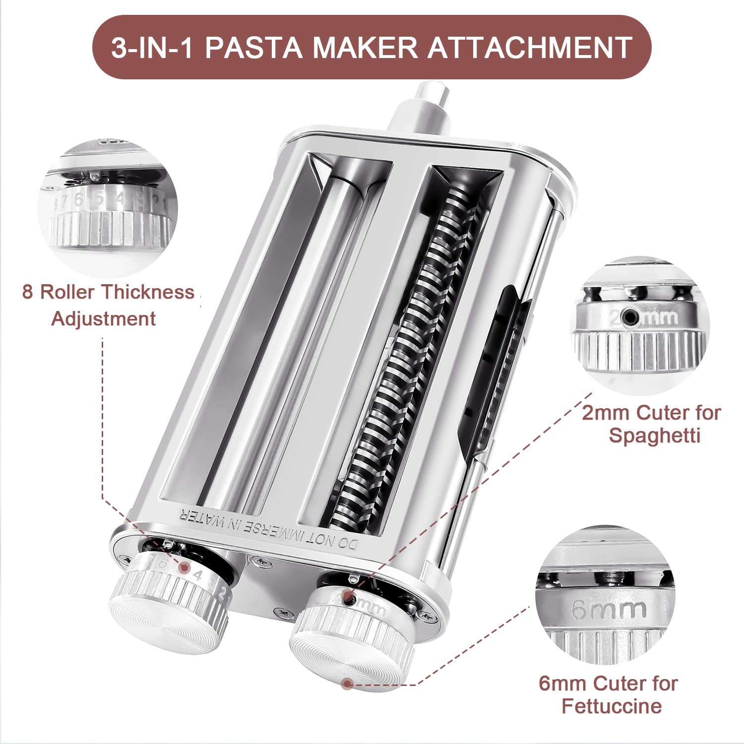 RAFBAR spaghetti cutter blade creates long noodles quickly.