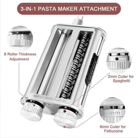 RAFBAR spaghetti cutter blade creates long noodles quickly.