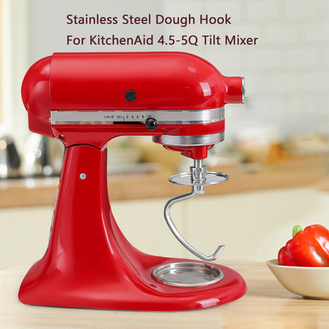 RAFBAR stainless steel dough hook closeup highlighting durability