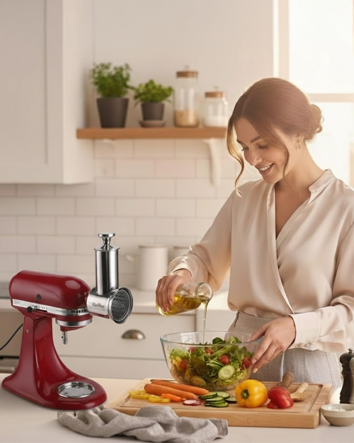 RAFBAR stainless steel drum with 75mm cutting area enables smoother, faster slicing