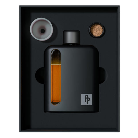 Ragproper glass hip flask with silicone sleeve for secure grip on the go