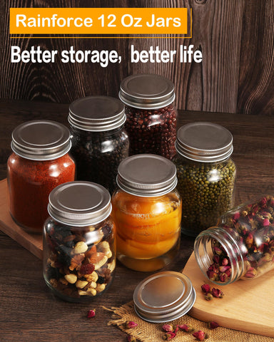 Rainforce airtight metal screw-on lid keeps contents fresh and secure.