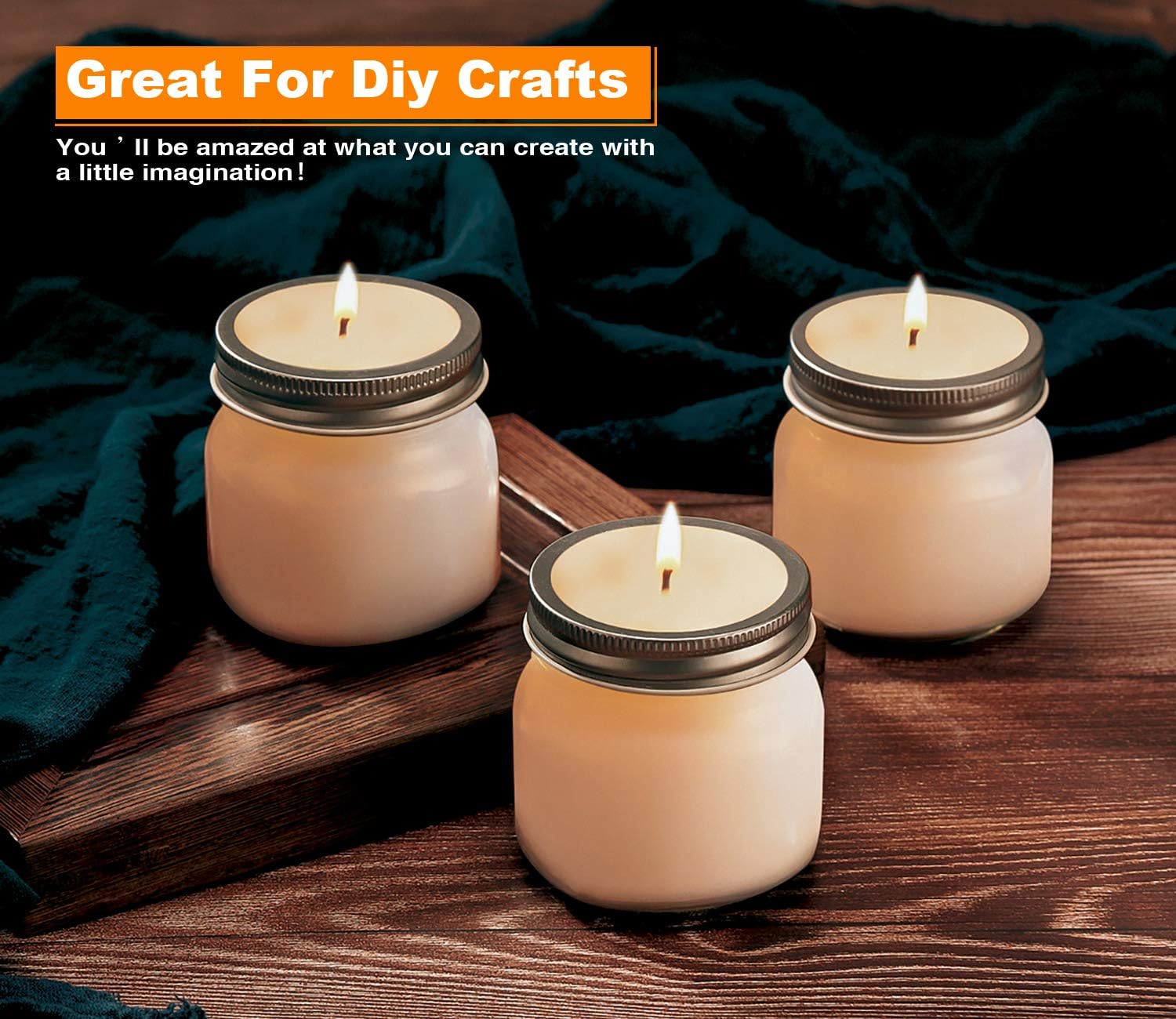 Rainforce clear glass jar highlights color and texture of foods