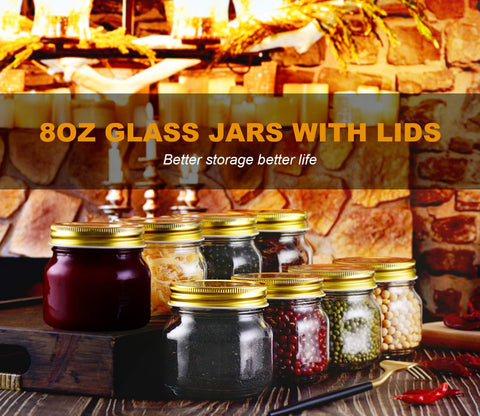 Rainforce mason jar with seal showing clear glass and airtight lid.