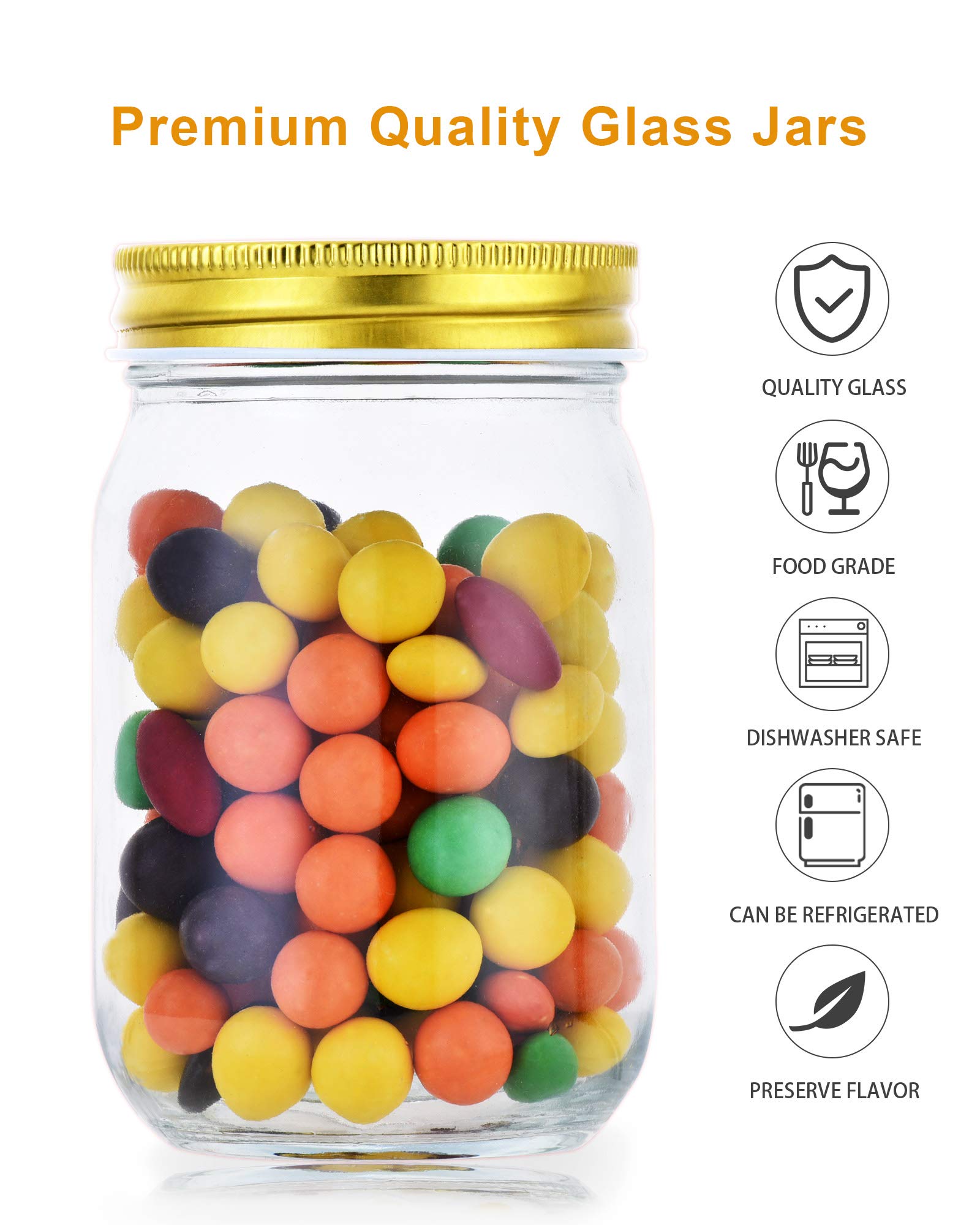 Rainforce glass jar is dishwasher-safe for easy cleanup