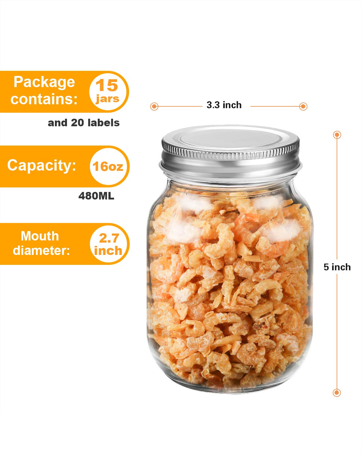 Rainforce jar labels included promotes organized canning, pantry, and batch storage