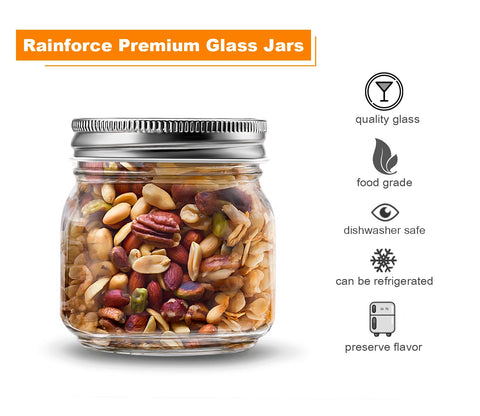 Rainforce jar labels 30-pack to help organize jams, spices, and gifts