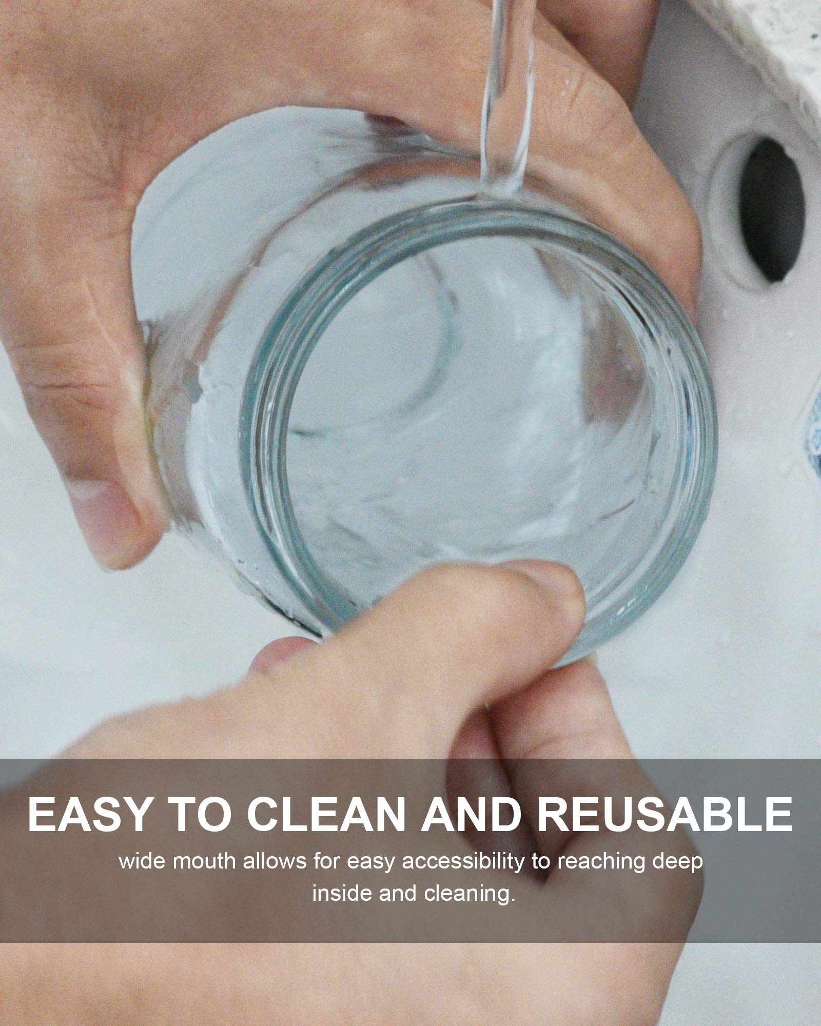 Rainforce regular-mouth opening eases filling and cleaning