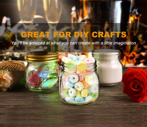 Rainforce wide-mouth jar ideal for easy filling of herbs and spices.