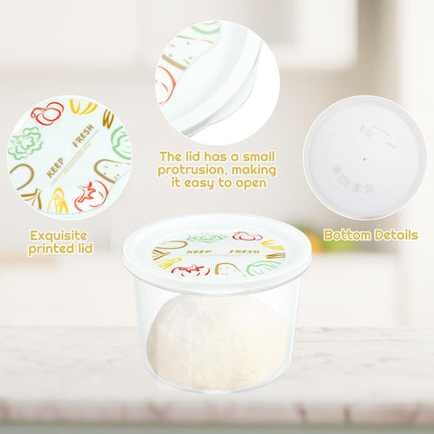 Rainmae BPA-free plastic keeps dough storage safe and clean.
