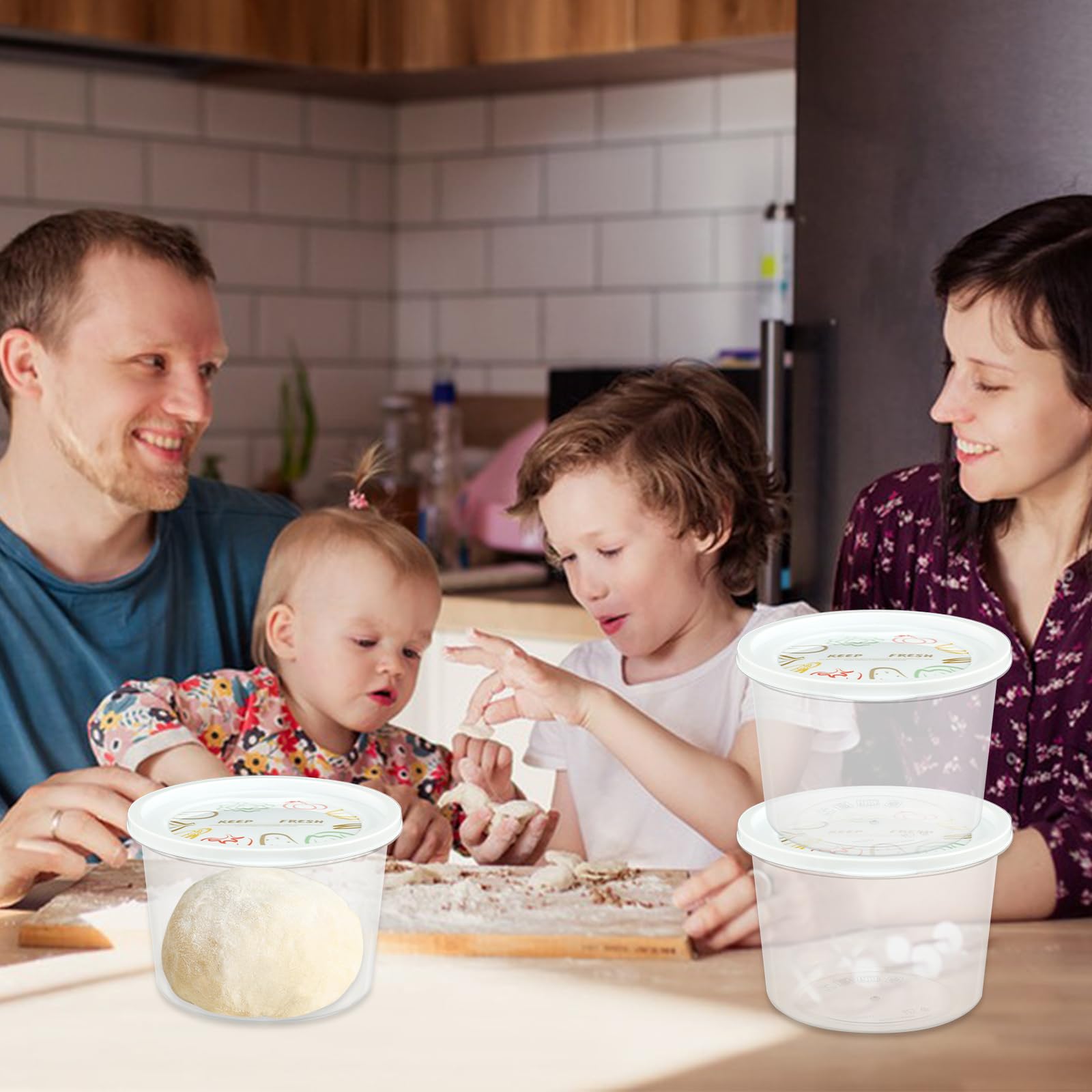 Rainmae fridge-friendly design keeps fermenting dough organized.