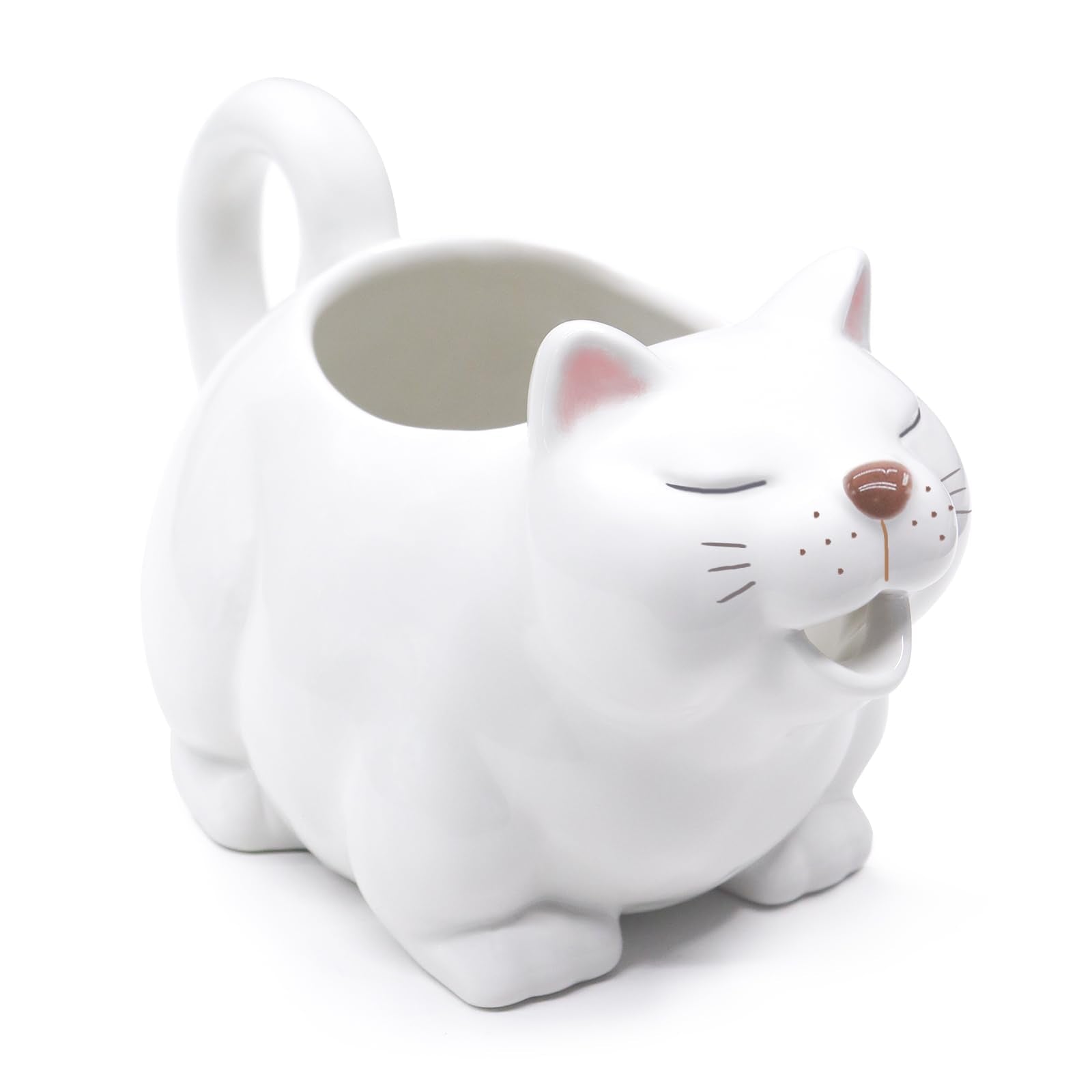 RAISLY cat gravy boat front view with large 700ml capacity for family-style sauces.