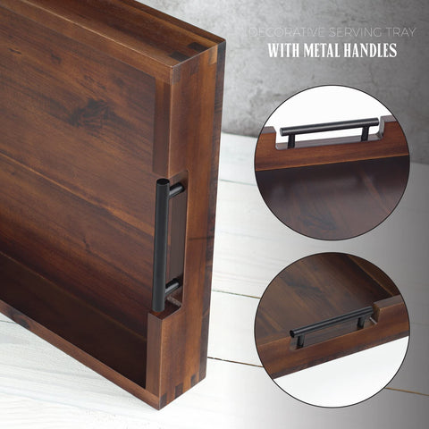 RAKYTO ottoman tray with sanded finish offers a smooth, easy-clean surface
