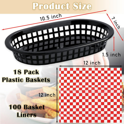 Ralahbeifm red checkered deli liners for tidy, easy cleanup.