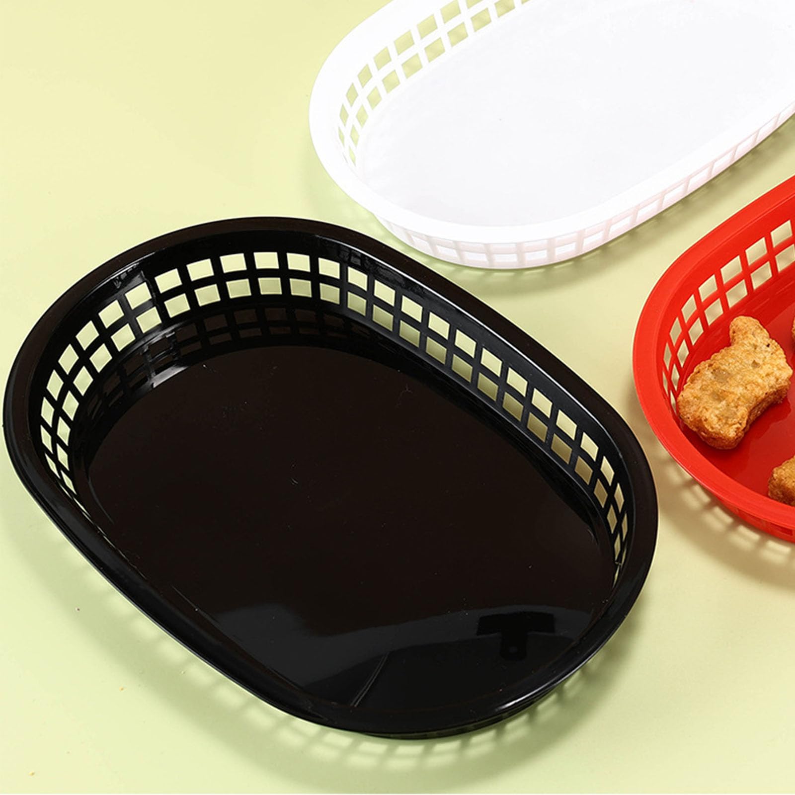 Ralahbeifm colorful liners simplify cleanup after meals.