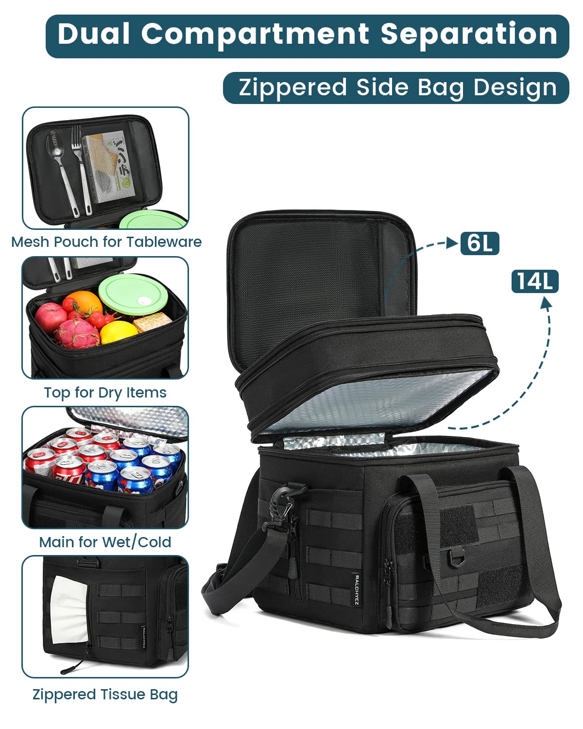 RalChyez water-resistant fabric demonstrates rugged, spill-resistant exterior