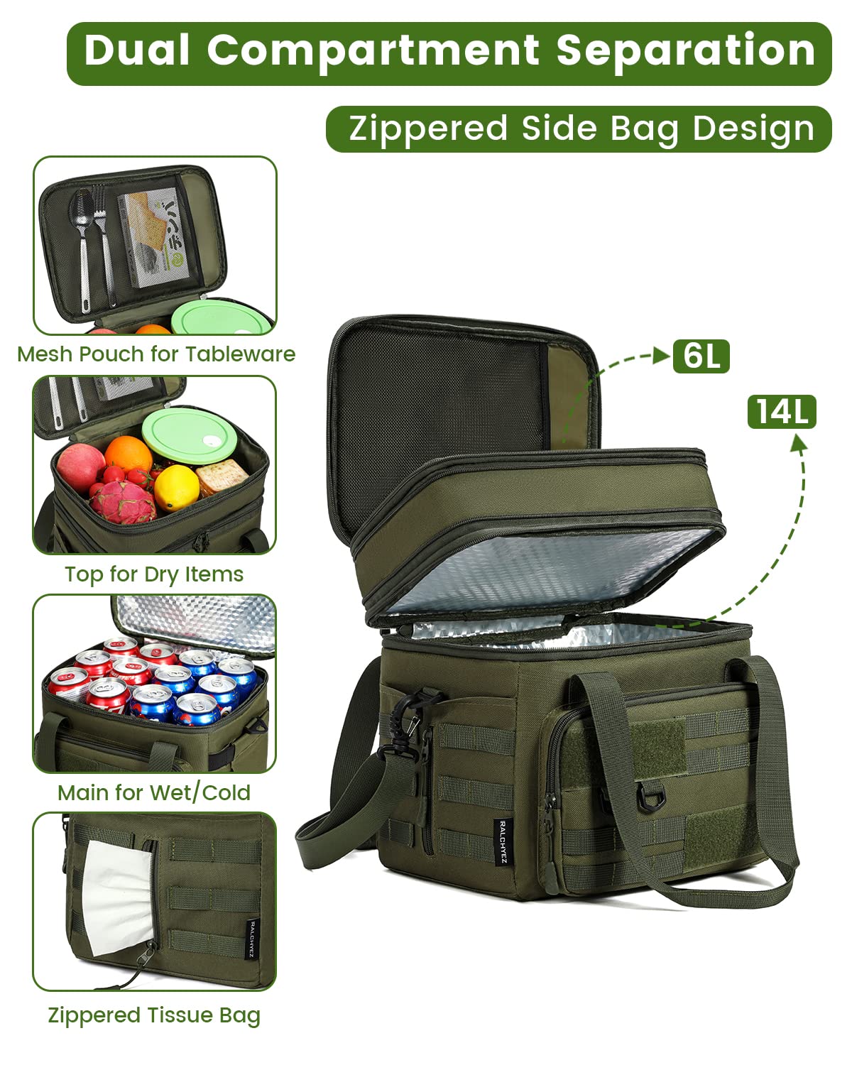 Expansion top layer adds extra space for drinks or snacks.