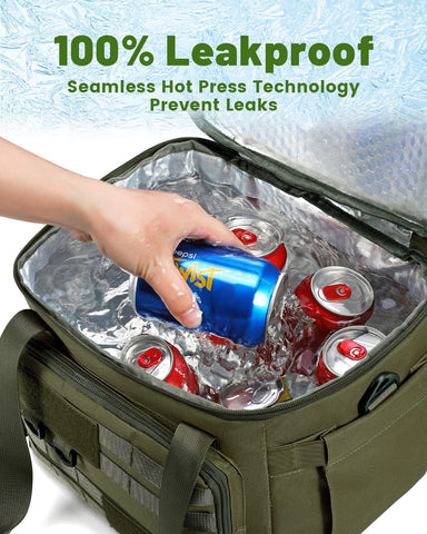 600D water-resistant Oxford shell protects contents during outdoor use.