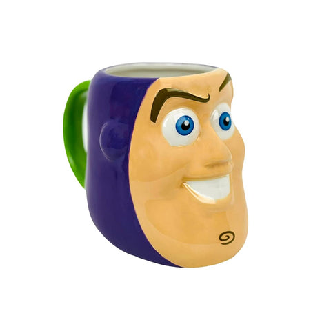RALME Pixar Toy Story mug features a 3D Buzz Lightyear face for playful mornings.
