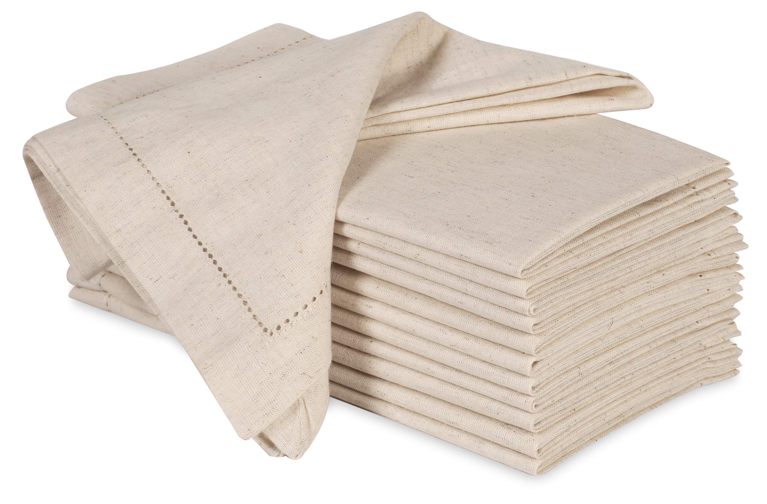 Ramanta Home napkins 20x20 close-up with hemstitched edge for everyday dining.