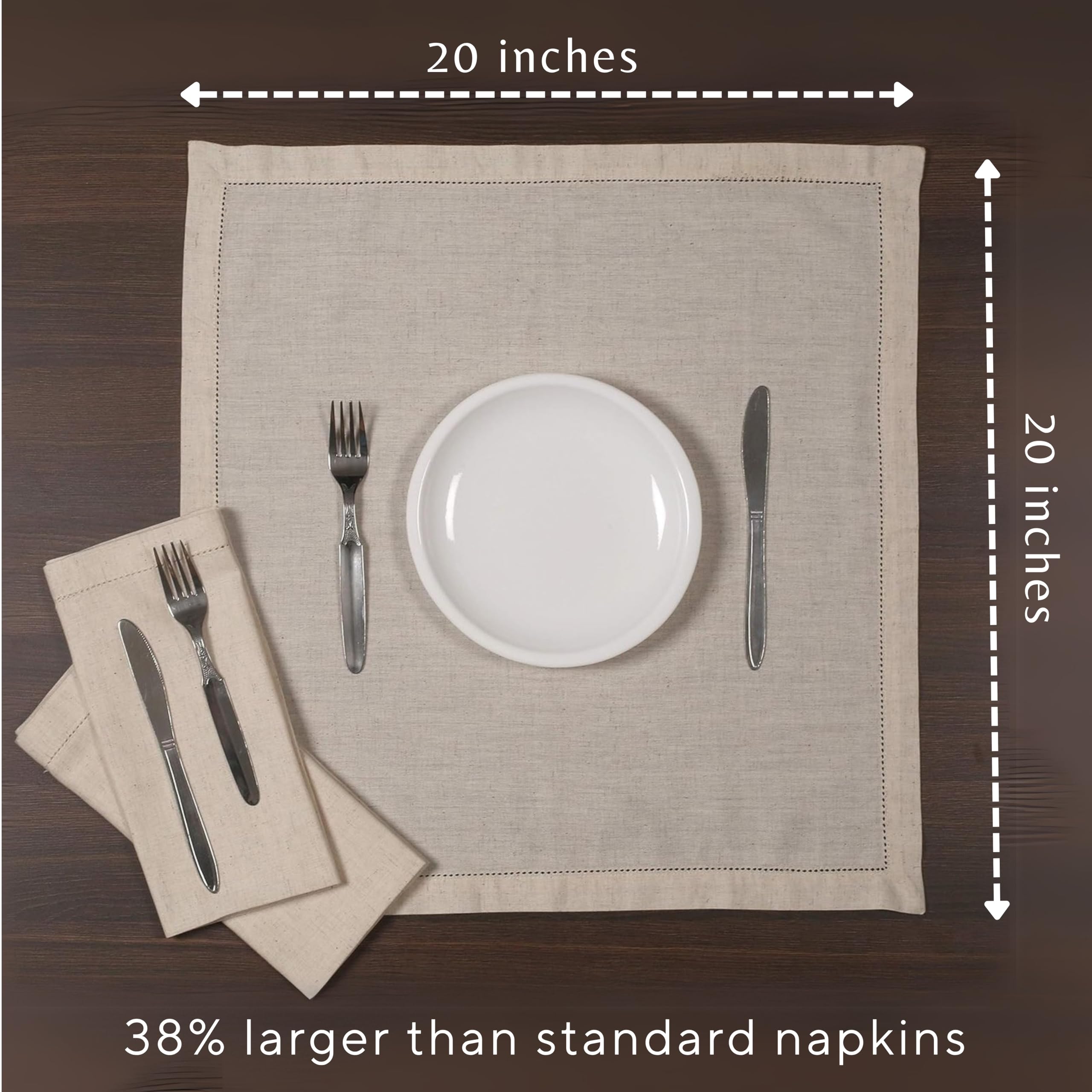 Ramanta Home napkins care setup notes machine washable durability.