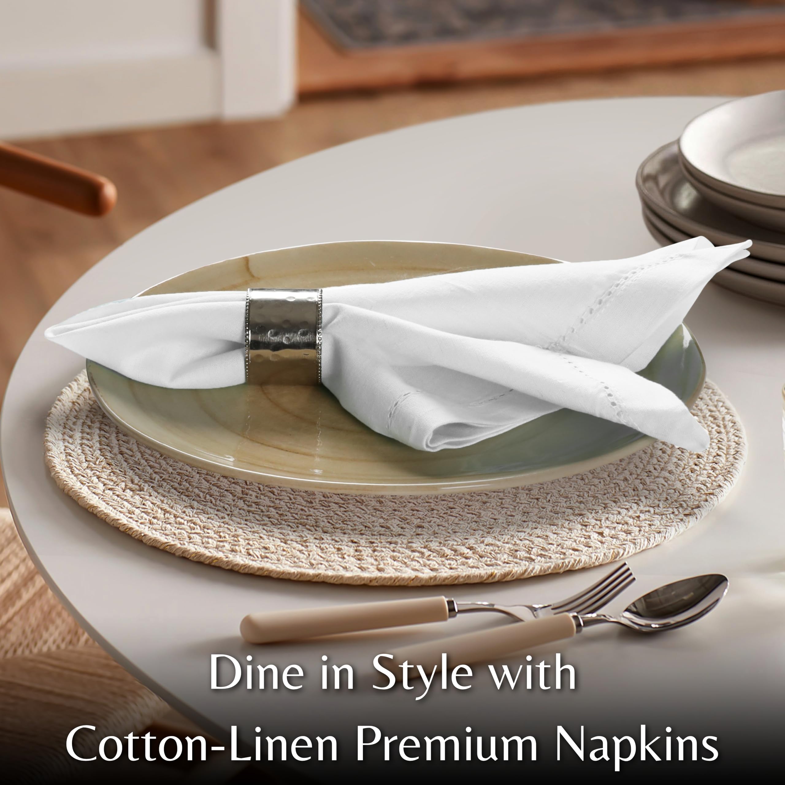 Ramanta Home linen-cotton blend napkins feel soft yet durable