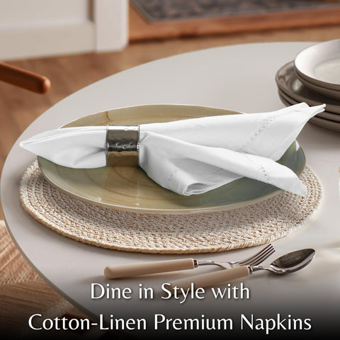 Ramanta Home linen-cotton blend napkins feel soft yet durable