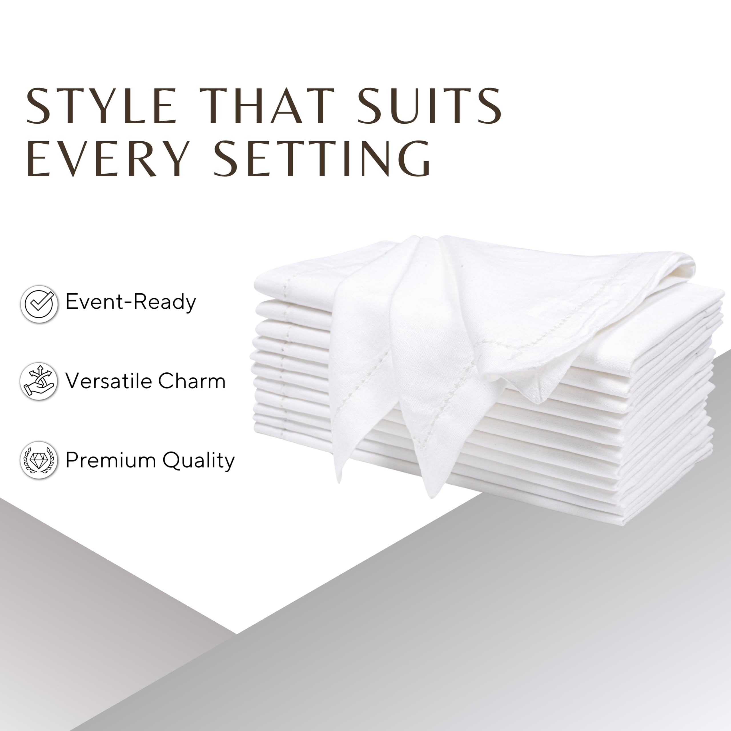 Ramanta Home machine-washable napkins simplify post-event cleanup