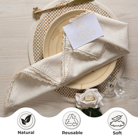 Ramanta Home table setting with napkins enhances formal dining ambiance