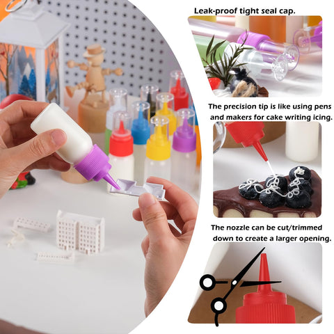 RAMFIYN 1oz squeeze bottle is BPA-free and kid-friendly for easy decorating.