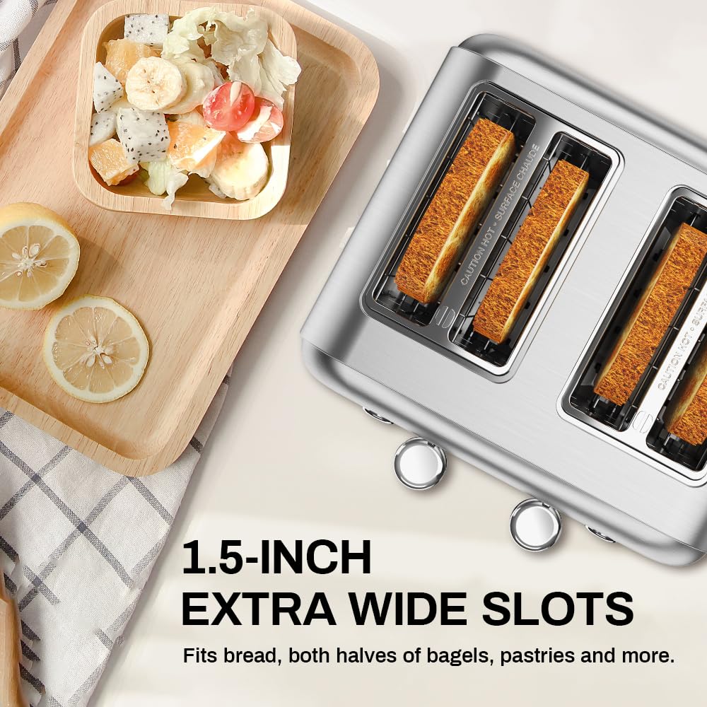 RAMJOY Toaster defrost function for ready-to-toast frozen bread.