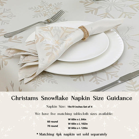 Randall napkins elevate table aesthetics with subtle festive sparkle.