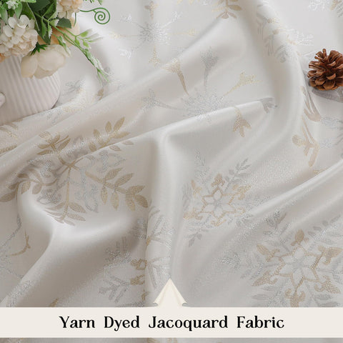 Randall napkins embossed snowflakes add depth and tactile interest.