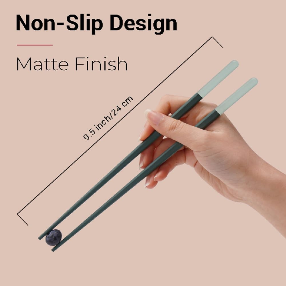 Random Mood emerald ice fog chopsticks with durable fiberglass construction