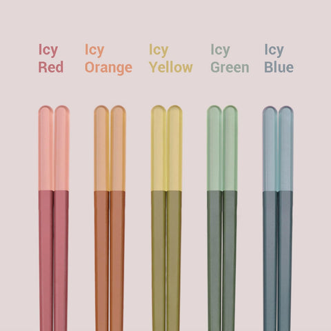 Random Mood chopsticks in ice fog lavender featuring square end for stable use