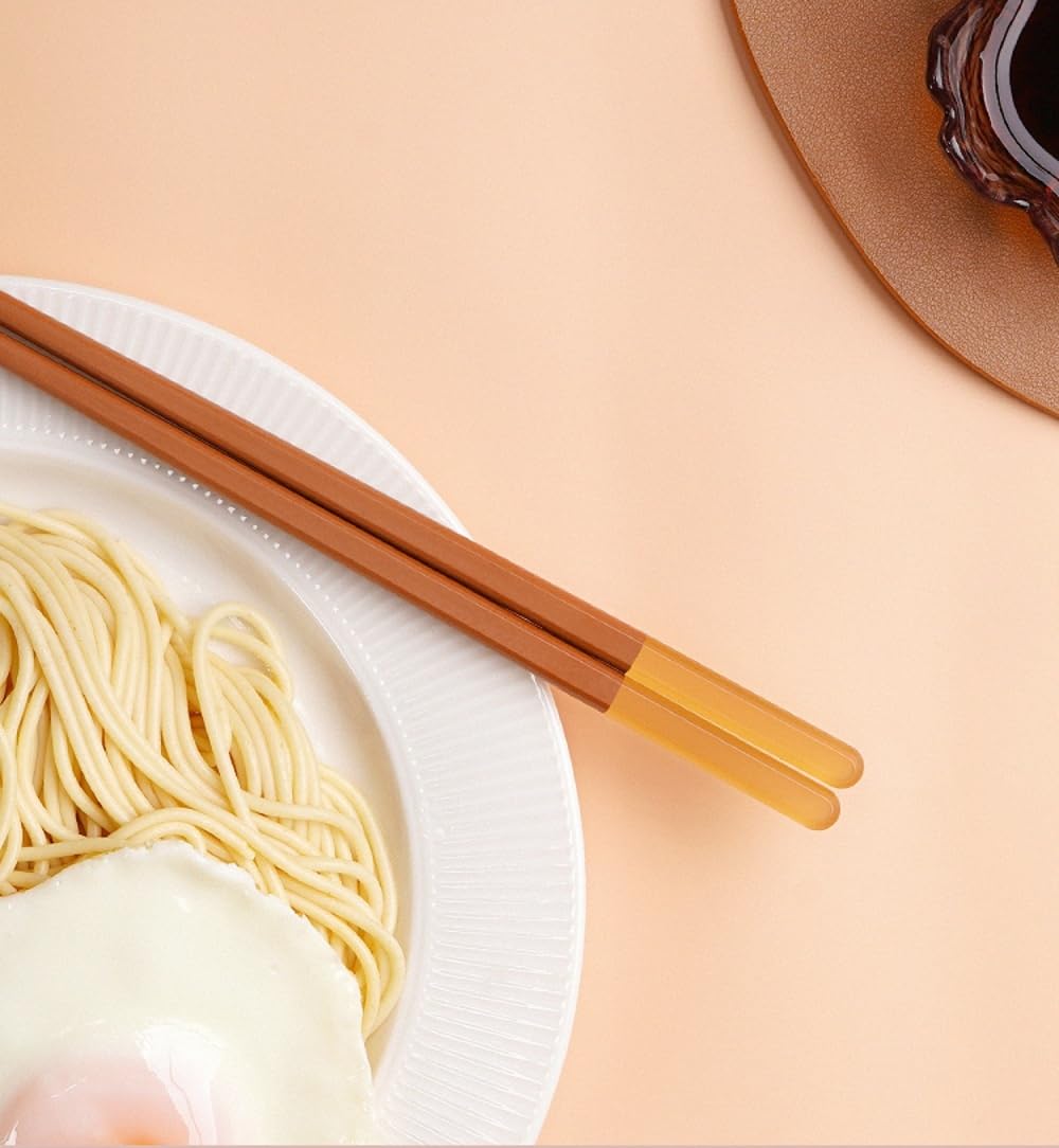 Random Mood square-end chopsticks with non-slip tips improve dining stability