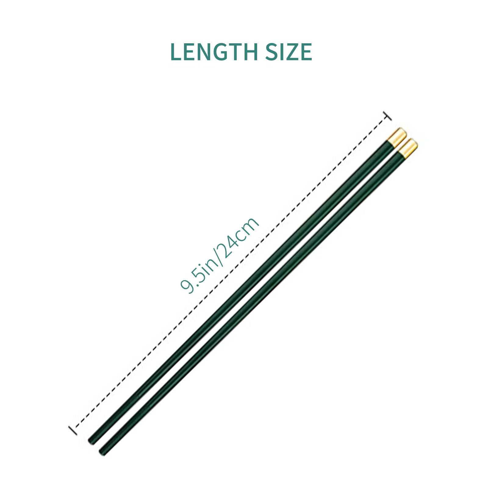 Random Mood golden and lucky green style chopsticks ideal for Asian cuisines and gifting.