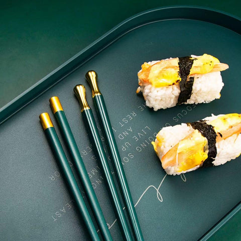Random Mood five-pack matte color chopsticks offer stylish variety for every diner.