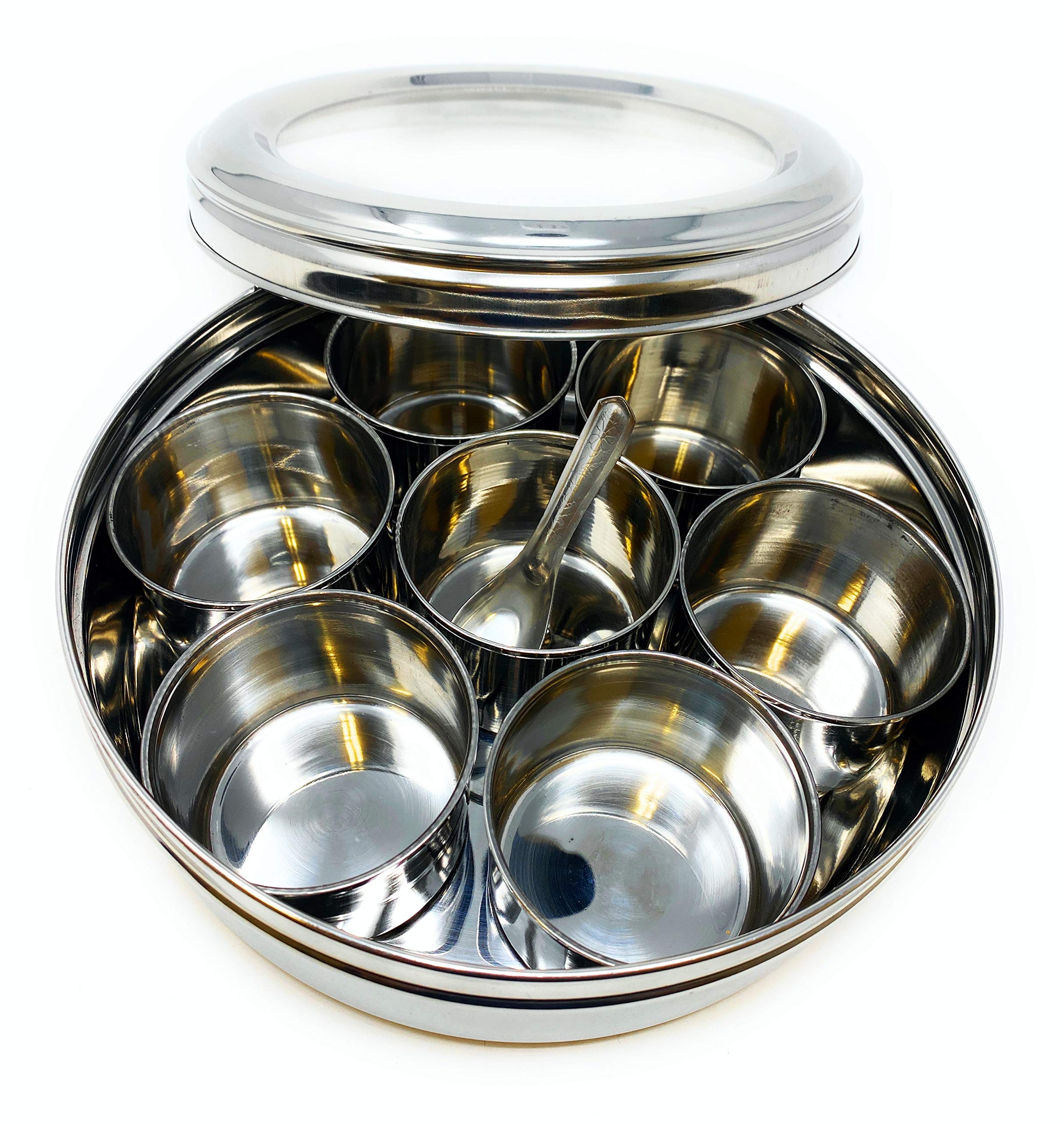 Rani Brand Spice Box airtight cap preserves aroma between uses.