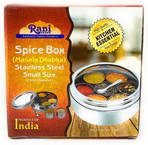 Rani Brand Spice Box gift-ready packaging enhances gifting appeal.