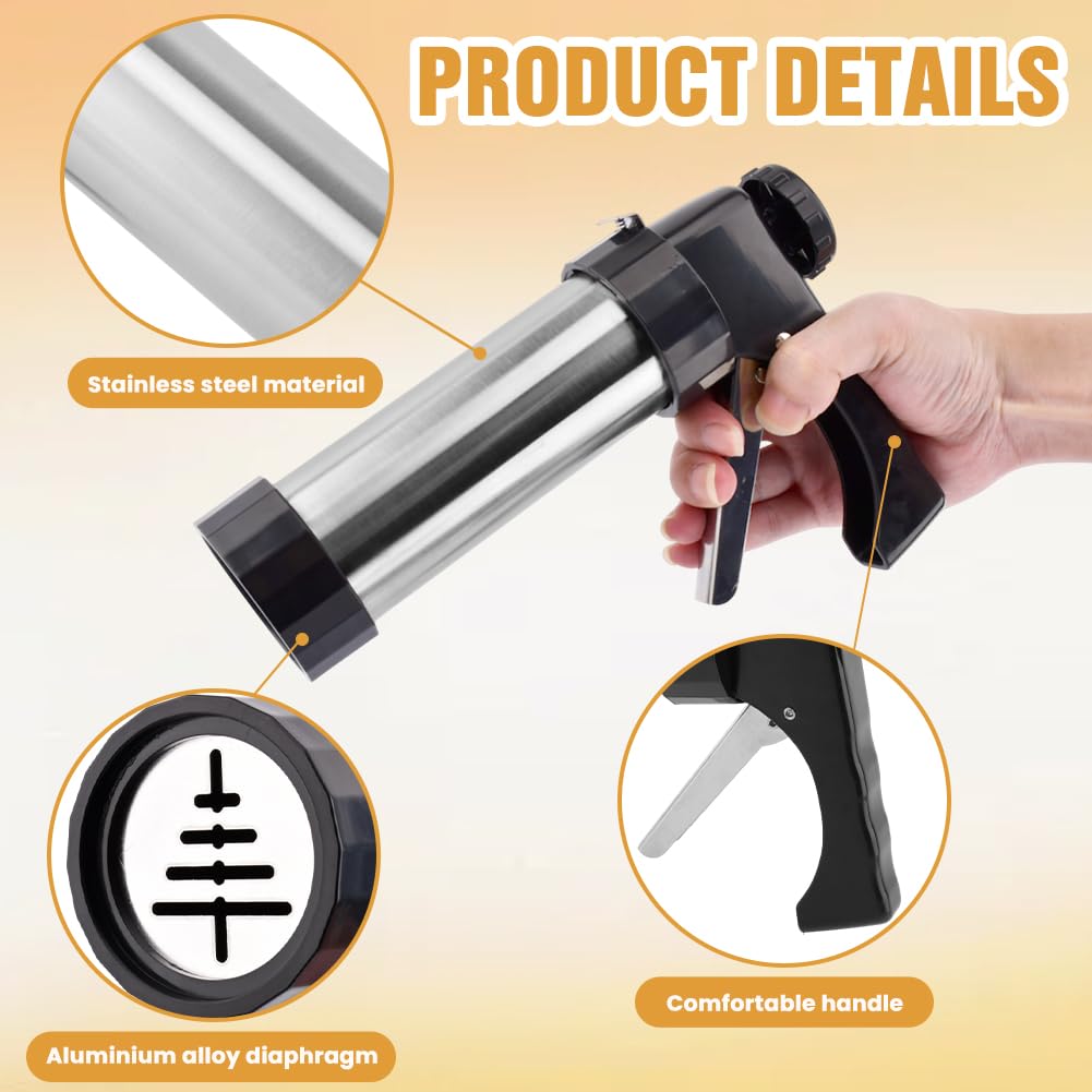 Ranjaner eight decorating nozzles support detailed, professional-looking churros and cookies.