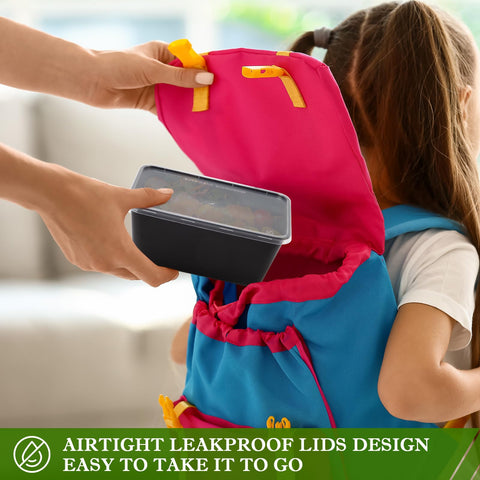RANLITTLE microwave safe container for quick reheating at home or work.