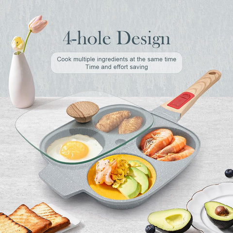 RANX INGST detachable-handle egg pan enables easy storage and hanging