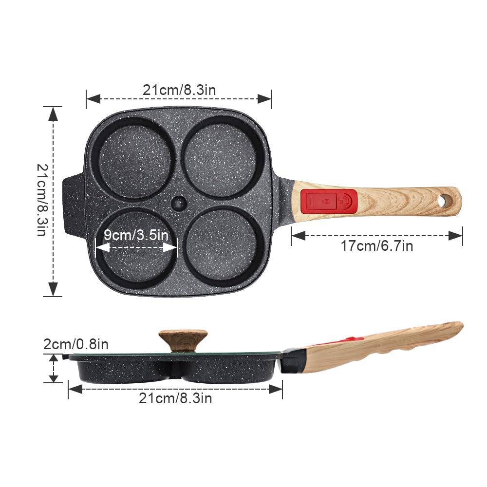 RANX INGST easy-clean nonstick surface simplifies cleanup after cooking.