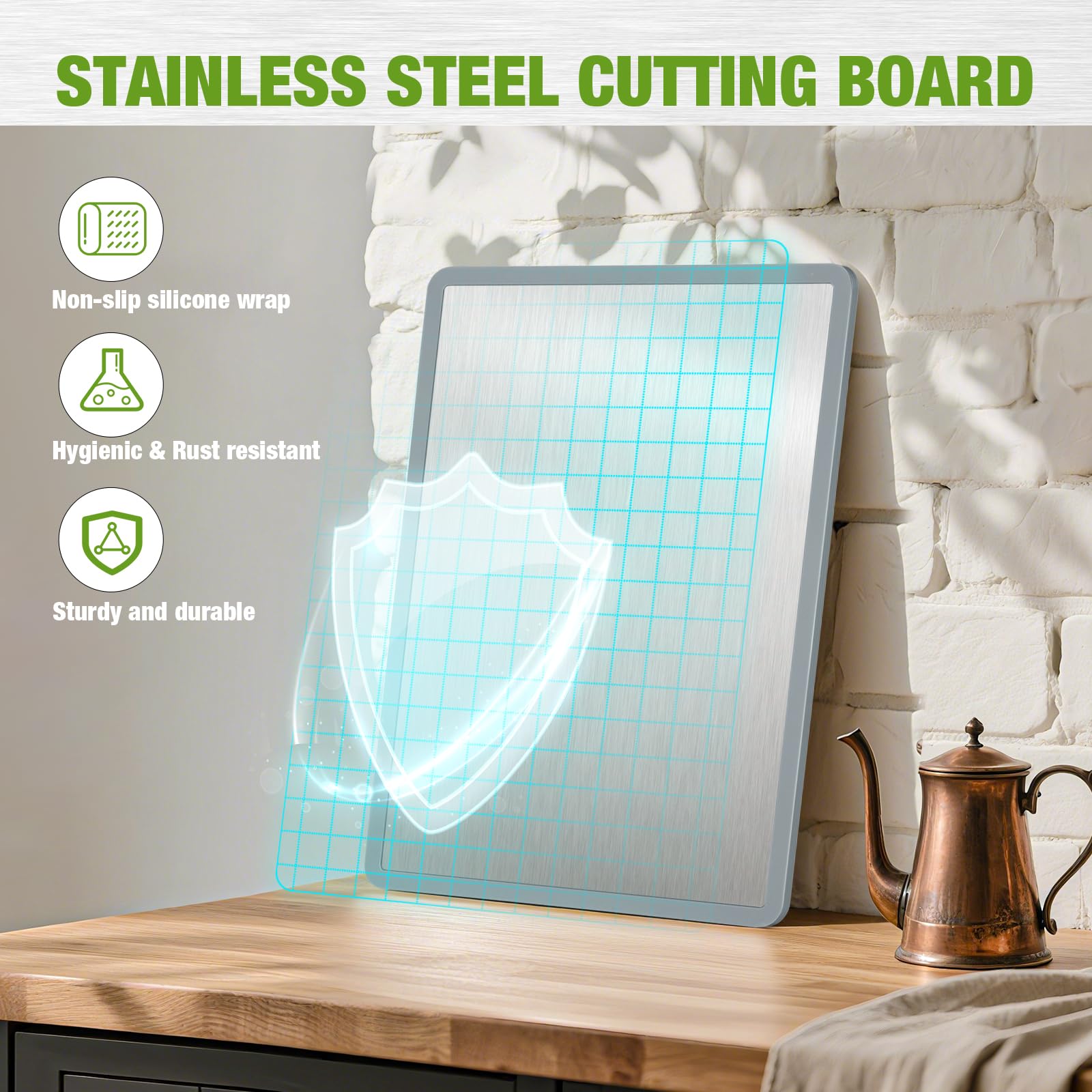 RAOOKIF easy-clean stainless surface resists stains for quick cleanup in busy kitchens.